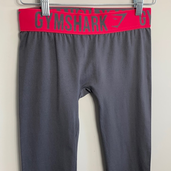 Gymshark Fit Leggings Charcoal and Pink Size Small - Picture 3 of 6
